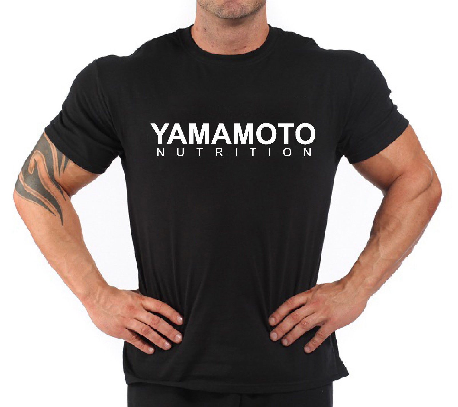 Nutrition & Fitness Hub Photos - ボディビルディング フィットネス ジム Tシャツ「山本栄養」