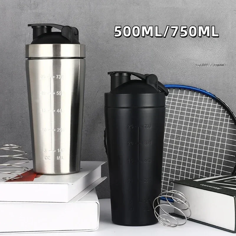 Nutrition For Fitness And Sports - ステンレス鋼プロテインシェーカーカップポータブルフィットネススポーツマグ栄養シェーカーカップ水筒ウォーターカップポータブルシェーカー
