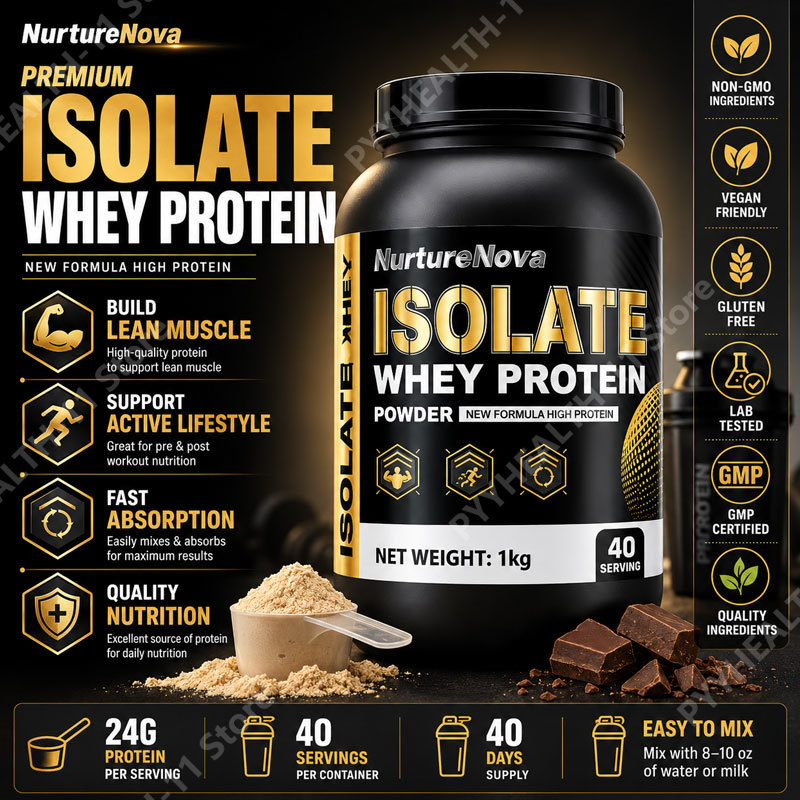 Nutrition For Fitness And Sports - ホエイプロテインアイソレートパウダー 低脂肪サプリメント 筋肉回復とリーンダイエット スポーツフィットネス栄養 ダイエットサプリメント 1kg