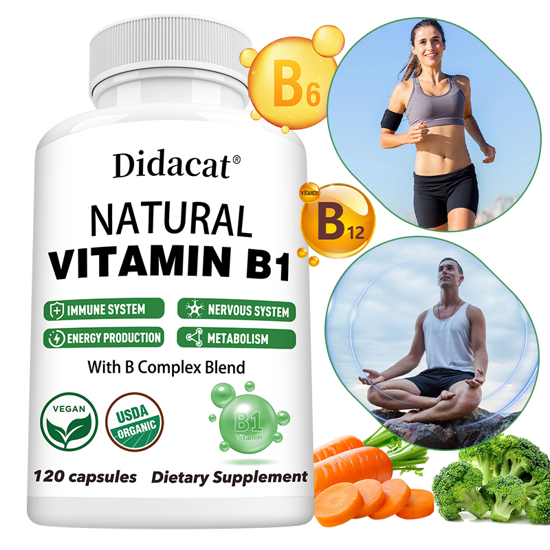 Magnesium Glycinate Capsule - ビタミンB複合体カプセル（B1、B6、B12、ナイアシン、葉酸、マグネシウム配合）代謝、神経系、免疫の健康をサポート