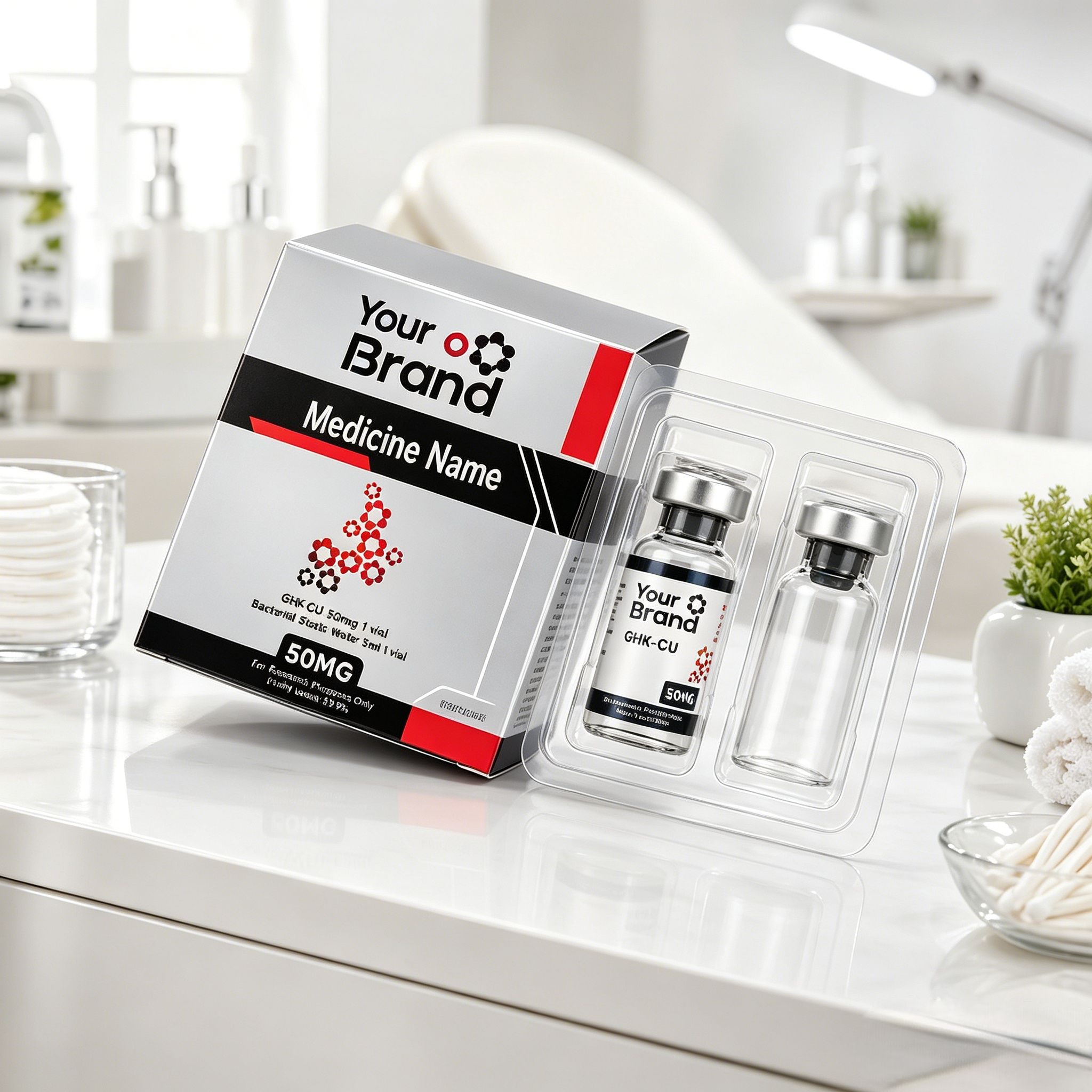 カスタム印刷防水ビニールステッカー＆ラベルボックス（ペプチド - Nutrition & Fitness Hub Photos のレビューと価格
