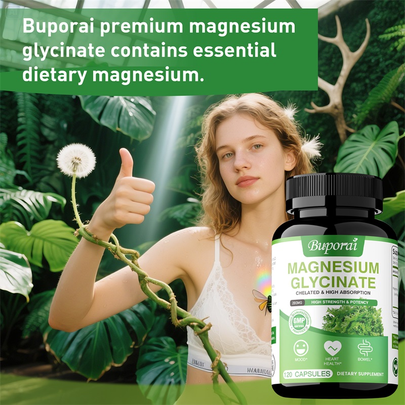 グリシン酸マグネシウム - 睡眠、脳、神経系、骨、筋肉、心臓 - Magnesium Glycinate Capsule のレビューと価格