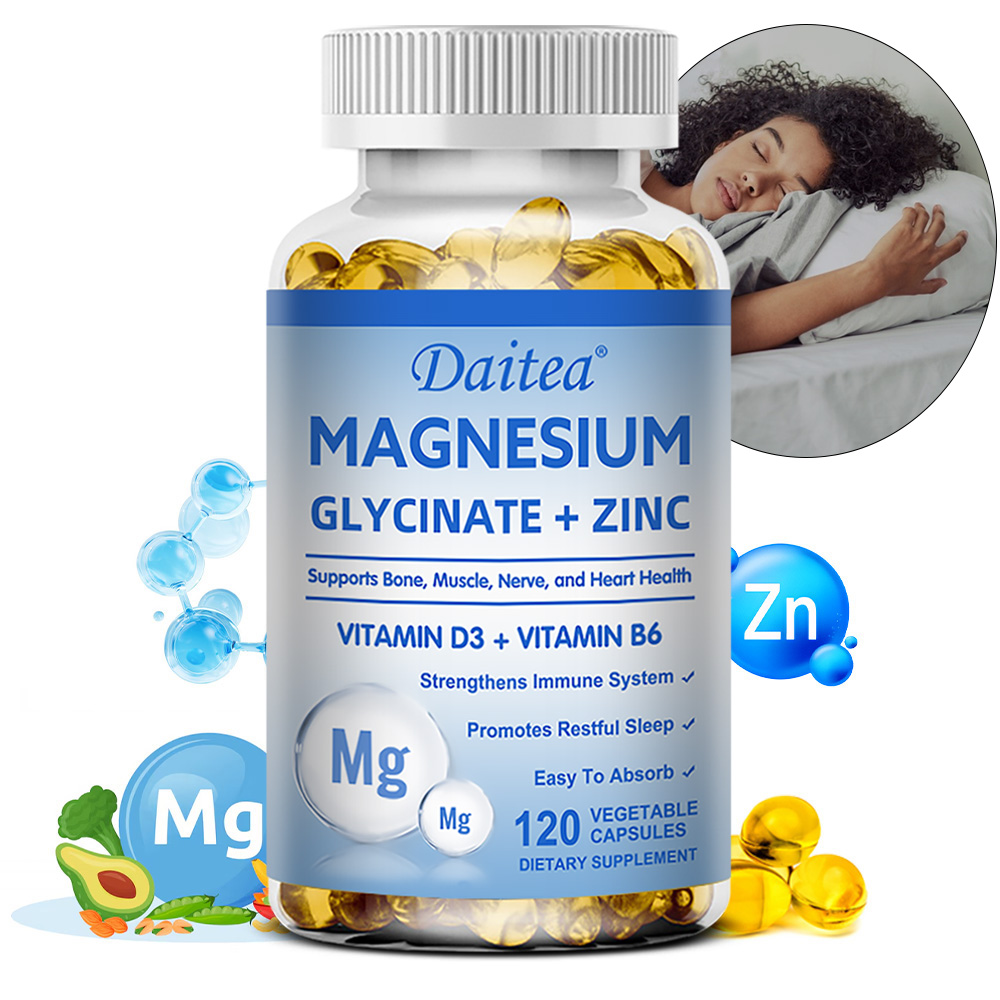 グリシン酸マグネシウム + 亜鉛 - 睡眠の質を向上させ、心 - Magnesium Glycinate Capsule のレビューと価格