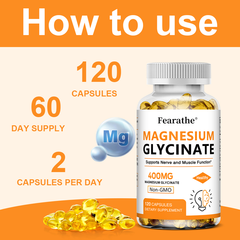 グリシン酸マグネシウム400mgカプセル、筋肉、骨、心臓、神 - Magnesium Glycinate Capsule のレビューと価格