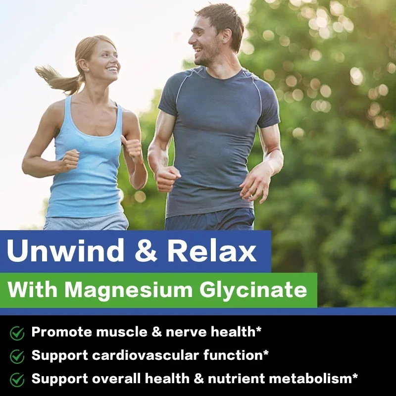 グリシン酸マグネシウム 500mg - 筋肉の弛緩、エネルギ - Magnesium Glycinate Capsule のレビューと価格