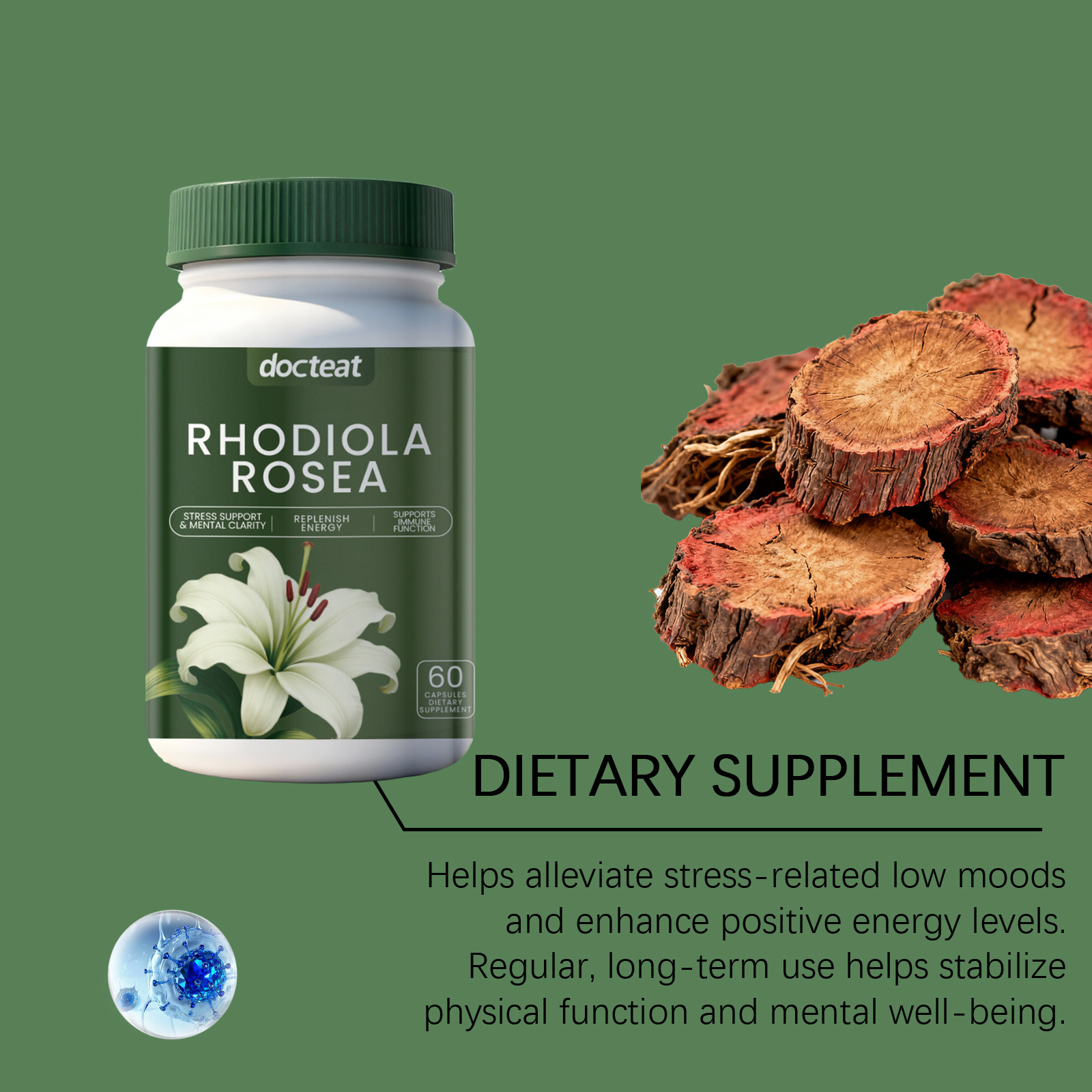 DOCTEAT メンズヘルスカプセル 感情を改善する 注意力 - Nutrition Fitness Health のレビューと価格