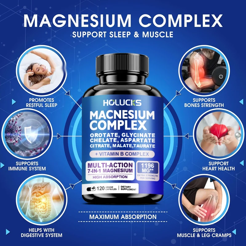 ビタミンC, E, B1, B2, B6, B12を含むマグ - Magnesium Glycinate Capsule のレビューと価格