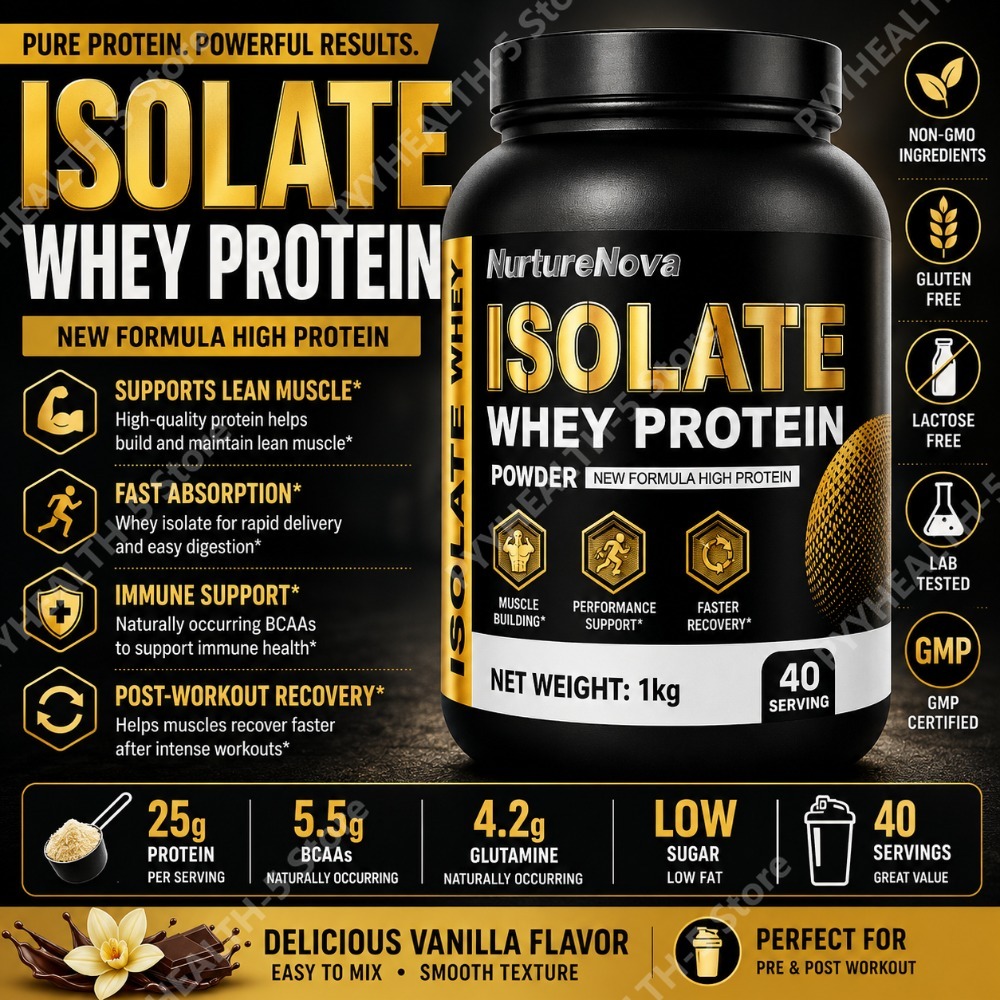 アイソレートホエイプロテインパウダー 1kg 高タンパク質ス - Nutrition For Fitness And Sports のレビューと価格